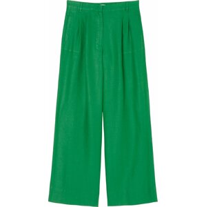 Marc O'Polo Kalhoty se sklady v pase zelená