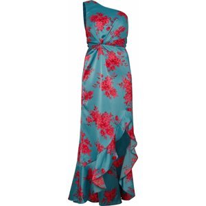 Chi Chi London Společenské šaty azurová modrá / pink / malinová