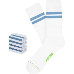 CHEERIO* Ponožky modrá / zelená / bílá
