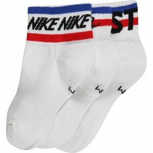 Nike Sportswear Ponožky tmavě modrá / červená / černá / bílá