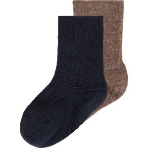 Lindex Ponožky hnědá / černá