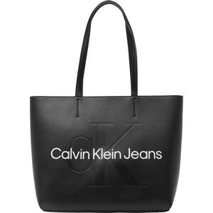 Calvin Klein Jeans Nákupní taška černá / bílá