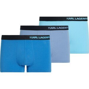 Karl Lagerfeld Boxerky modrá / černá