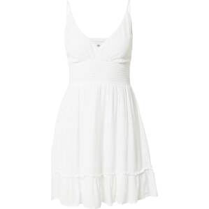 HOLLISTER Letní šaty bílá