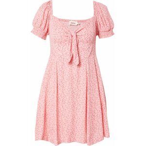 Louche Letní šaty 'LUIZA' růžová / bílá