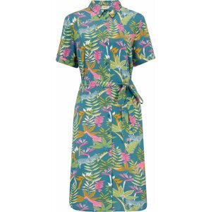 Sugarhill Brighton Košilové šaty 'JUSTINE' nebeská modř / světle zelená / oranžová / pink