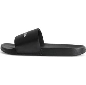 Calvin Klein Pantofle černá / bílá
