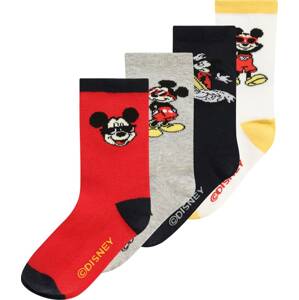 GAP Ponožky 'MICKEY' šedý melír / červená / černá / bílá
