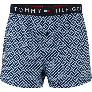 TOMMY HILFIGER Boxerky světlemodrá / tmavě modrá / ohnivá červená / bílá