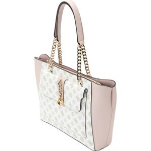 GUESS Nákupní taška 'TIBERIA' zlatá / pastelově růžová / bílá