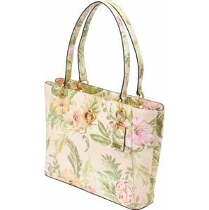 GUESS Nákupní taška béžová / zelená / pink