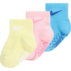 Nike Sportswear Ponožky světlemodrá / pastelově žlutá / růžová / bílá