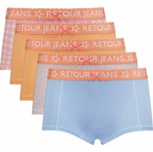 Retour Jeans Spodní prádlo 'Ushi' světlemodrá / oranžová / jasně oranžová / bílá