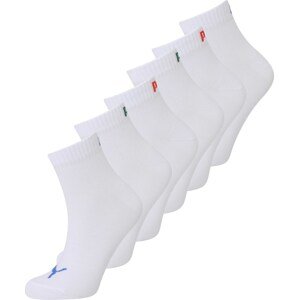 PUMA Sportovní ponožky modrá / zelená / červená / bílá