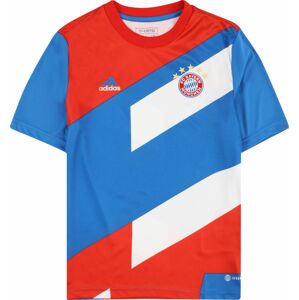 ADIDAS PERFORMANCE Funkční tričko ' FC Bayern München Pre-Match' azurová / zlatá / ohnivá červená / bílá