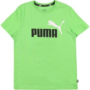 PUMA Funkční tričko limetková / černá / bílá