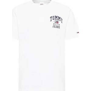 Tommy Jeans Tričko námořnická modř / červená / offwhite