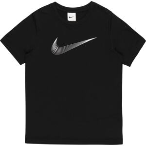 NIKE Funkční tričko černá / bílá