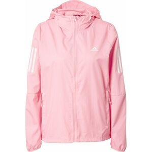 ADIDAS SPORTSWEAR Sportovní bunda růžová / bílá