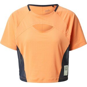 PUMA Funkční tričko oranžová / černá