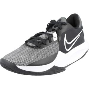 NIKE Sportovní boty 'Precision 6' tmavě šedá / černá / bílá
