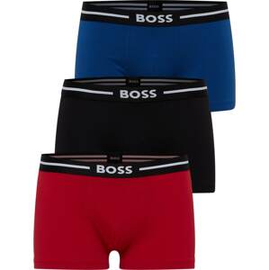 BOSS Orange Boxerky 'Bold' modrá / červená / černá / bílá