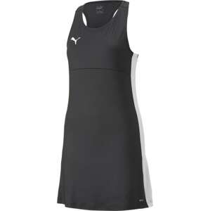 PUMA Sportovní šaty 'TeamLIGA' černá / bílá
