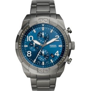 FOSSIL Analogové hodinky 'Bronson' modrá / tmavě šedá