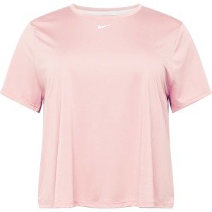 NIKE Funkční tričko růžová / bílá