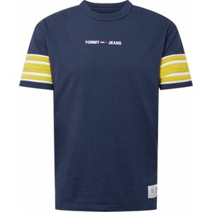 Tommy Jeans Tričko námořnická modř / žlutá / červená / bílá