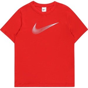 NIKE Funkční tričko červená / bílá