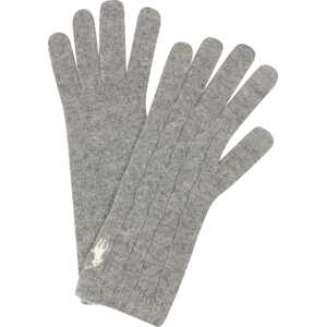 Polo Ralph Lauren Prstové rukavice světle šedá