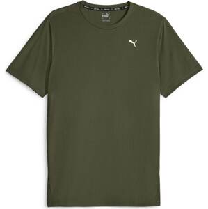 PUMA Funkční tričko zelená / bílá