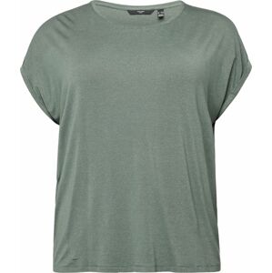 Vero Moda Curve Tričko 'LAVA' tmavě zelená / stříbrná