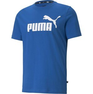 PUMA Funkční tričko královská modrá / bílá