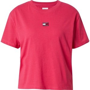 Tommy Jeans Tričko námořnická modř / pink / červená / bílá