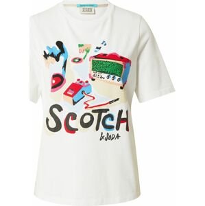 SCOTCH & SODA Tričko světlemodrá / červená / černá / bílá