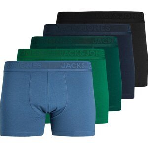 JACK & JONES Boxerky 'ROAD' světlemodrá / tmavě modrá / tmavě zelená / černá