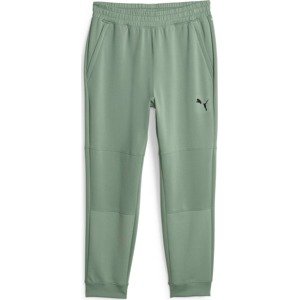 PUMA Sportovní kalhoty zelená / černá