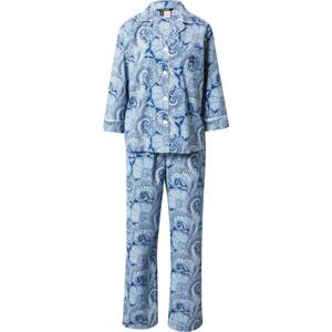 Lauren Ralph Lauren Pyžamo modrá / námořnická modř / bílá