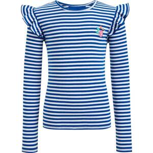 WE Fashion Tričko kobaltová modř / světle zelená / růžová / bílá