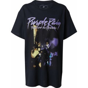 Nasty Gal Tričko 'Prince Purple Rain' tyrkysová / žlutá / fialová / černá