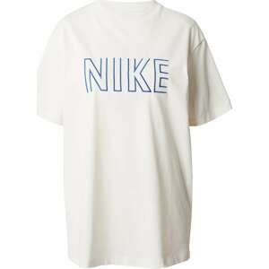 Nike Sportswear Tričko královská modrá / přírodní bílá