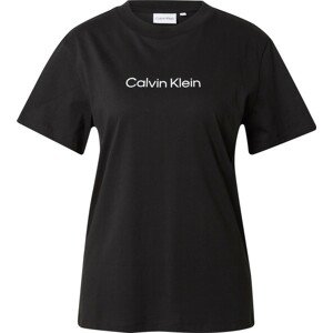 Calvin Klein T-Shirt černá / bílá