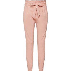 Kalhoty se sklady v pase 'VMEVA' Vero Moda růžová
