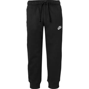 Kalhoty 'Club' Nike Sportswear černá / bílá