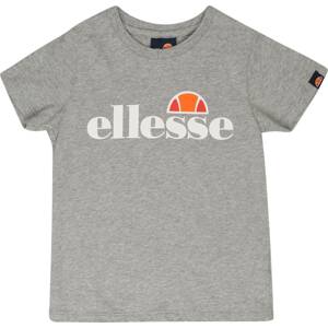 Tričko 'Malia' Ellesse šedý melír / oranžová / červená / bílá