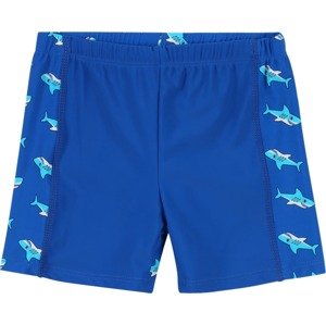 Plavecké šortky 'Hai' PLAYSHOES modrá / aqua modrá / bílá