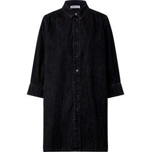 Košilové šaty 'Siena' EDITED černá džínovina