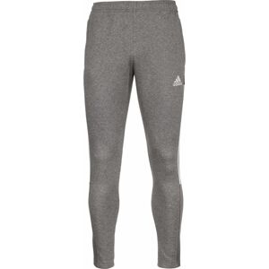 Sportovní kalhoty 'Tiro 21' ADIDAS SPORTSWEAR šedý melír / bílá